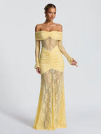 שמלת מקסי דגם דליה